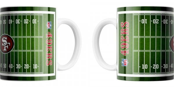 San Francisco 49ers Jumbo-Tasse Field American Football NFL Grün-450ml