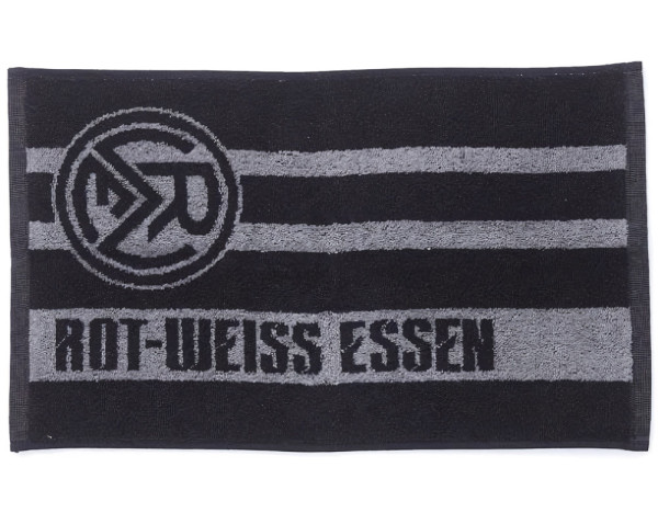 Rot-Weiß Essen Gästetuch 2er-Set schwarz-grau Fussball Weitere Ligen Grau-30x50cm, 400gsm