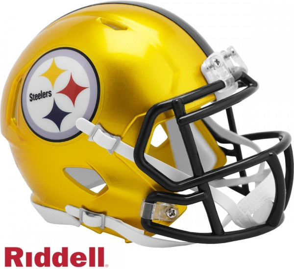 Pittsburgh Steelers Mini Helm Speed Alt Flash American Football