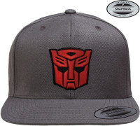 Transformers Autobots 3D Patch Premium Snapback Cap Darkgrey Transformers Autobots 3D Patch Premium Snapback Cap Darkgrey