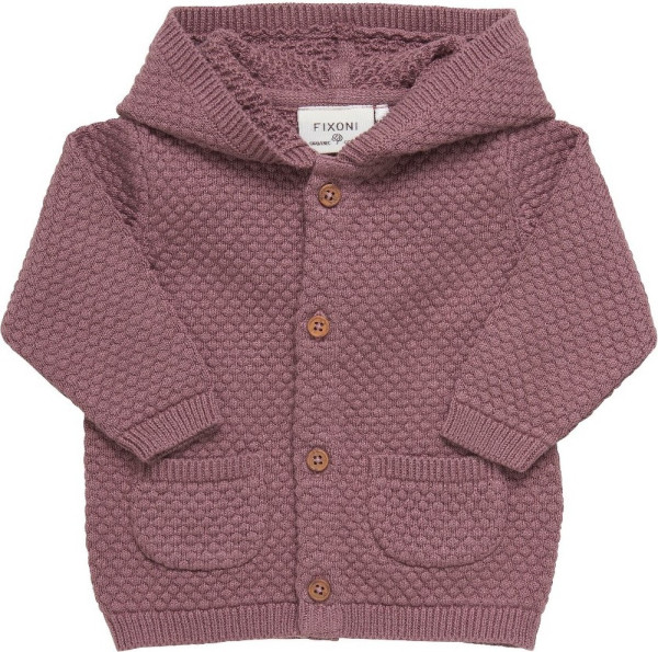 Fixoni Kinder Knit Cardigan LS 5935-Grape Shake
