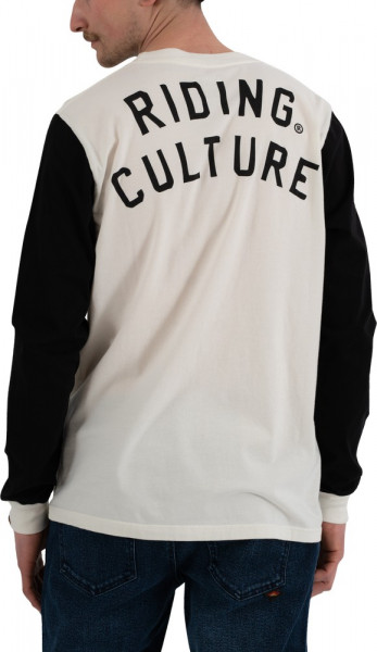 Riding Culture by Rokker Longsleeve Black/Dirt White L/S