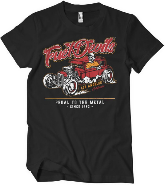 Fuel Devils Pedal To The Metal T-Shirt Black