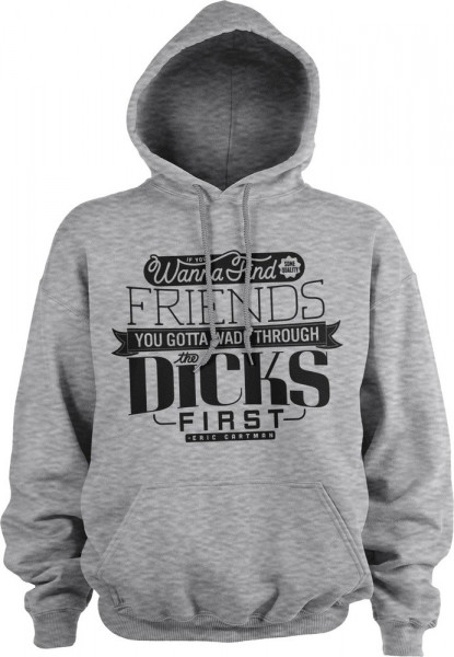 South Park Wade Through The Dicks Hoodie Heather-Grey