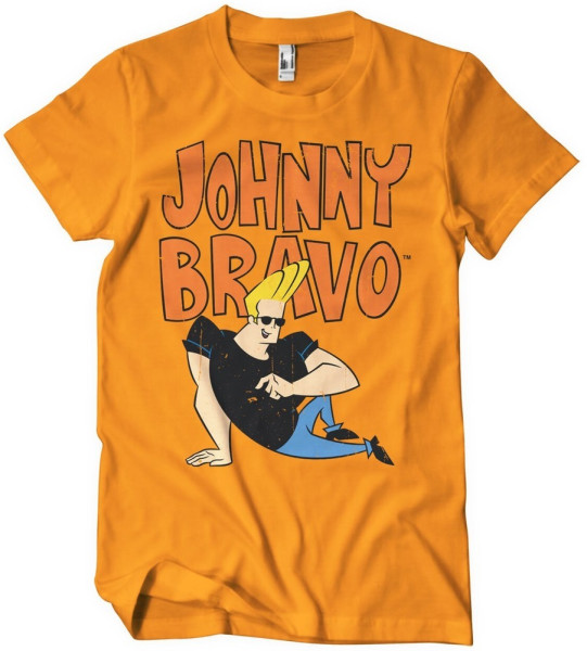 Johnny Bravo T-Shirt Orange