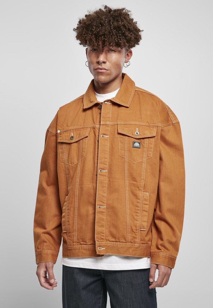 Southpole Script Cotton Jacket Toffee Jackets Men Lifestyle kustom kult
