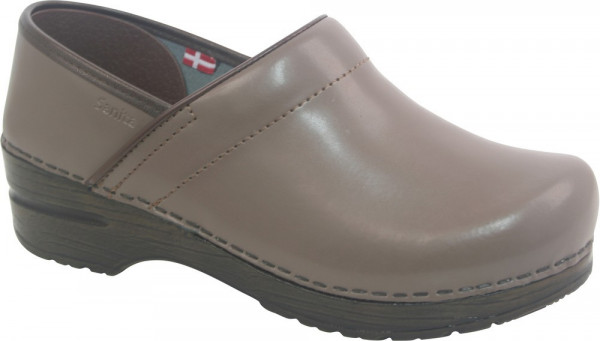 Sanita Damen Clog geschlossen Original-Prof. Izabella Taupe