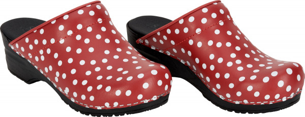 Sanita Damen Offener Clog Original-Fenja Open Red