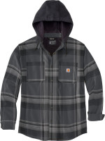 Carhartt Jacke Flannel Sherpa-Lined Shirt Jac Black