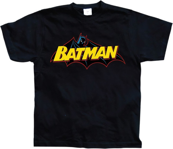 Batman Retro Logo T-Shirt Black