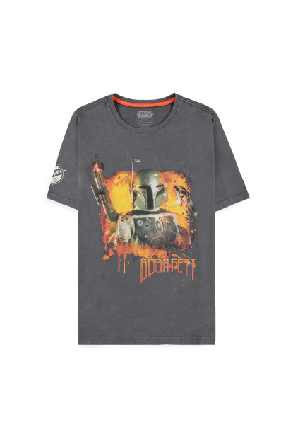 Boba Fett - Acid Wash - Men's Short Sleeved T-Shirt Grey