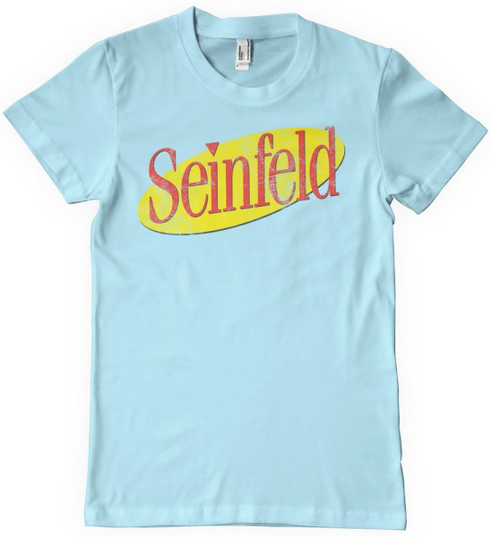Seinfeld Washed Logo T-Shirt Skyblue