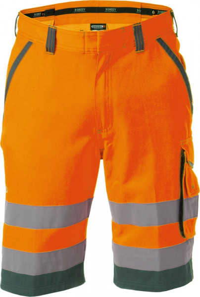 Dassy Warnschutz-Shorts Lucca PESCO74 Neonorange/Flaschengrün