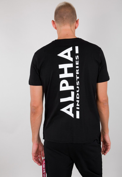 Alpha Industries T-Shirt Backprint T 03 Black | T-Shirts / Tops | Men |  Lifestyle