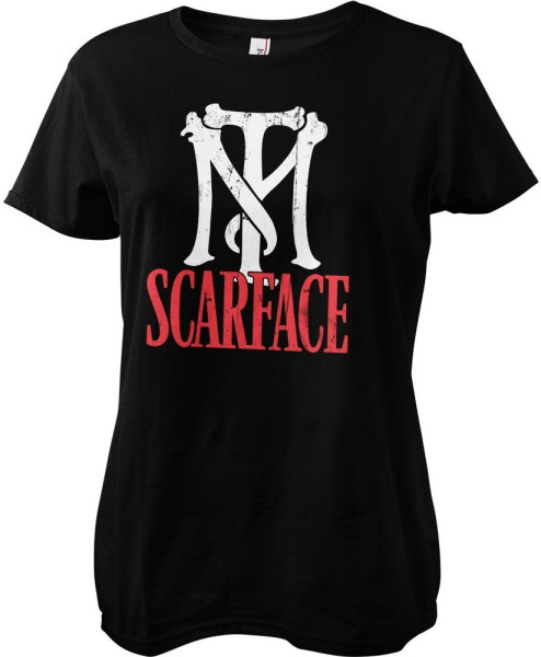 Scarface Tm Logo Girly Tee Damen T-Shirt Black