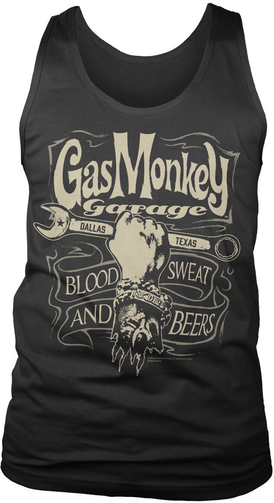 Gas Monkey Garage Tank Top Gmg Wrench Label Tank Top GMG-7-GMG017-H92-6 - Herren / Unisex