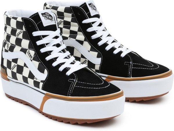 Vans Unisex Lifestyle Classic FTW Sneaker Ua Sk8 Hi Stacked Checkerboard Multi True White Schuhe Herren Lifestyle kustom kult
