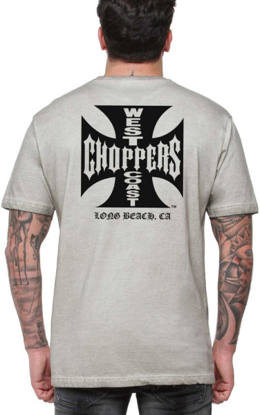 WCC West Coast Choppers Herren T-Shirt Og Lbc Cross Tee WCCTS132775GR