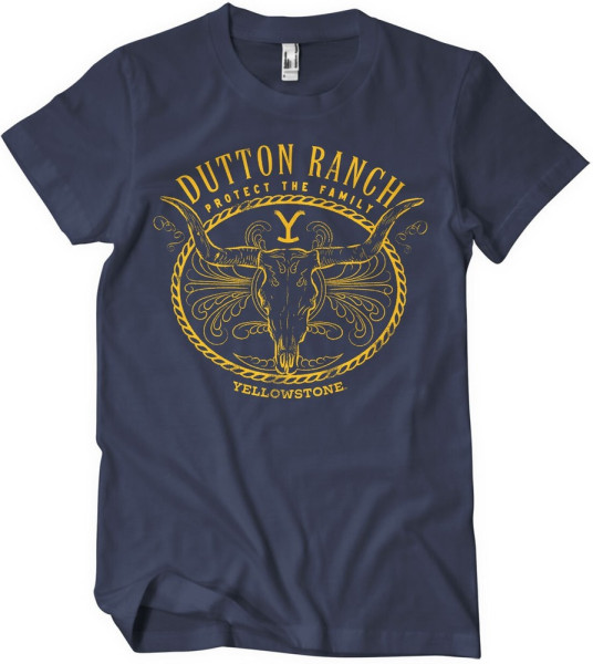 Yellowstone Protect The Family T-Shirt Navy