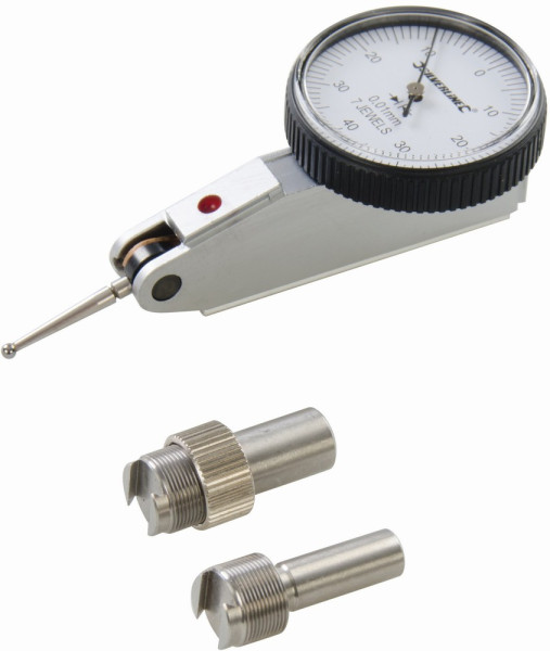 Silverline Präzisionswerkzeuge Präzisions-Messuhr mit Nulleinstellung 0–0,8 mm