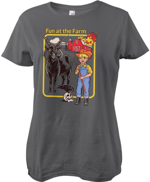 Steven Rhodes Damen Fun At The Farm Girly Tee DTR-5-SR023-DTF792