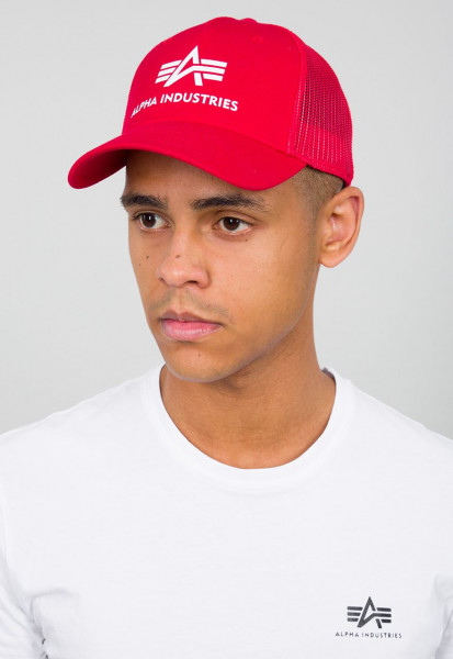 Alpha Industries Basic Trucker Cap Caps Speed Red