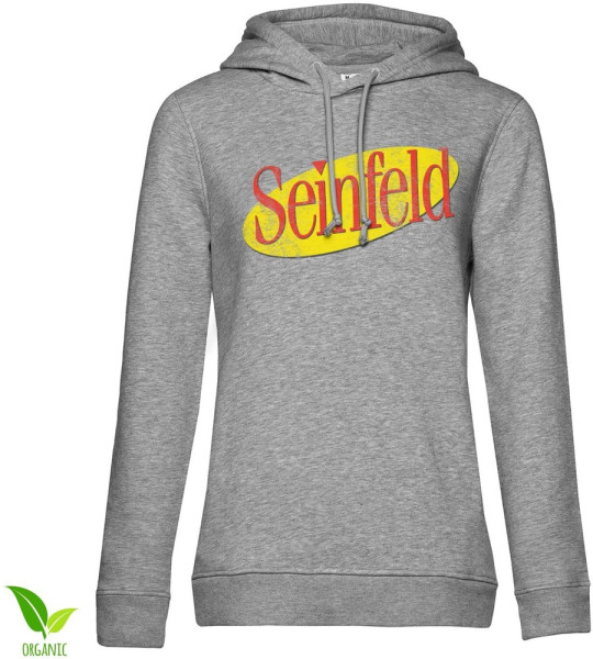 Seinfeld Washed Logo Girls Hoodie Damen Heather-Grey