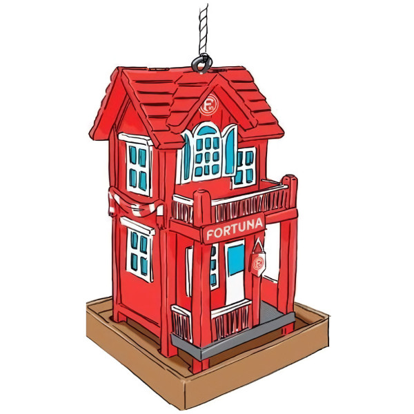 Fortuna Düsseldorf Vogelfutterhaus Fußball Rot