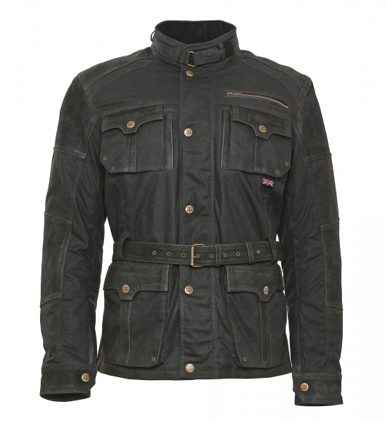 Bores Jacket Gregory Herren Wachsjacke lang Black