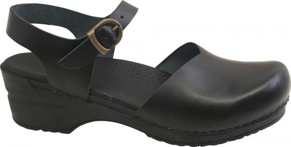 Sanita Clogs Damen Sandale Original-Sansi Sandal Black