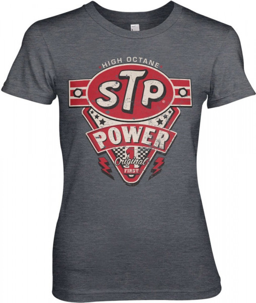 STP Power Girly Tee Damen T-Shirt Dark-Heather