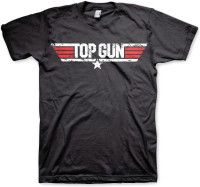 Top Gun Distressed Logo T-Shirt Black Top Gun Distressed Logo T-Shirt Black