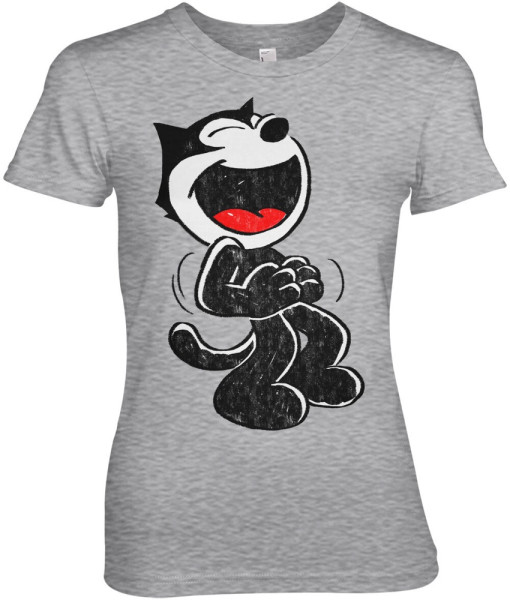 Felix the Cat T-Shirt Hand Drawn Girly Tee UV-5-FTC004-H91-16