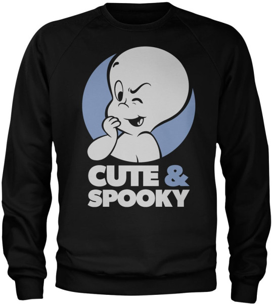 Casper The Friendly Ghost Cute & Spooky Sweatshirt Black