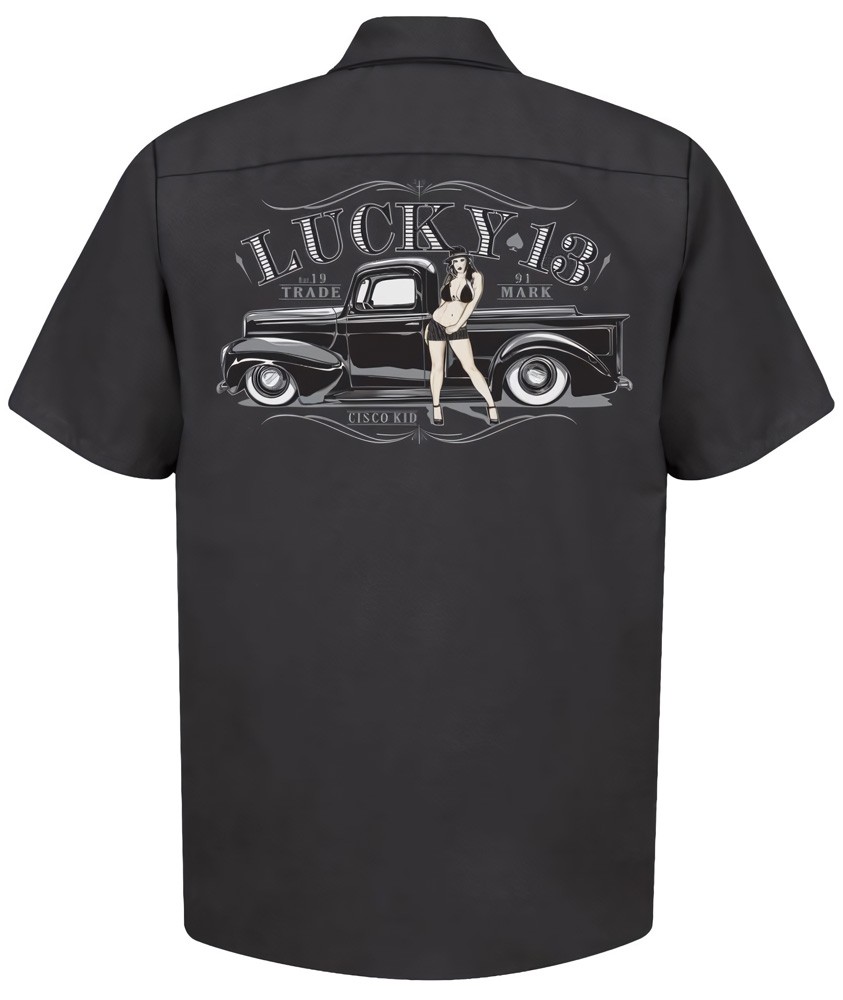 Lucky 13 Workshirt Cisco Schwarz - Herren / Unisex