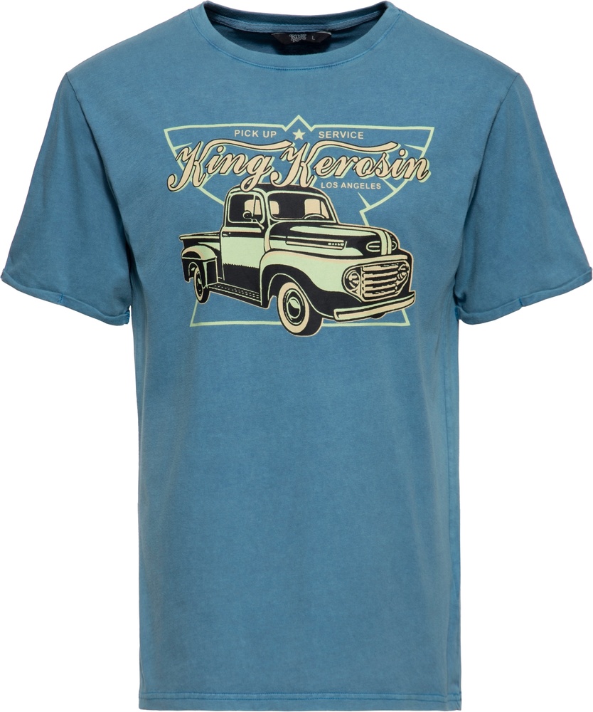 King Kerosin Oilwashed T-Shirt "Pick Up 50" KKI31010 - Herren / Unisex