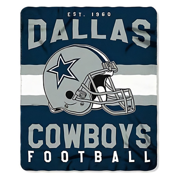 Dallas Cowboys Fleece Decke Helm American Football Blau