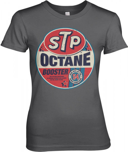 STP Octane Booster Girly Tee Damen T-Shirt Dark-Grey