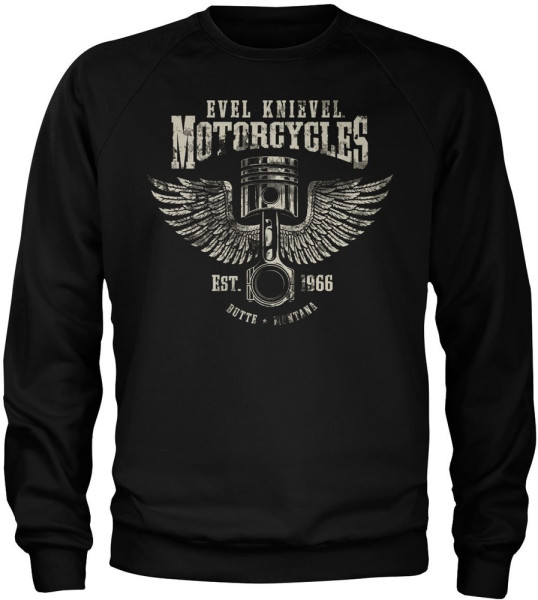Evel Knievel Motorcycles Sweatshirt Black