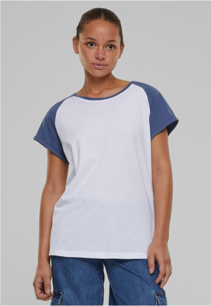 Urban Classics Damen T-Shirt Ladies Contrast Raglan Tee TB1913