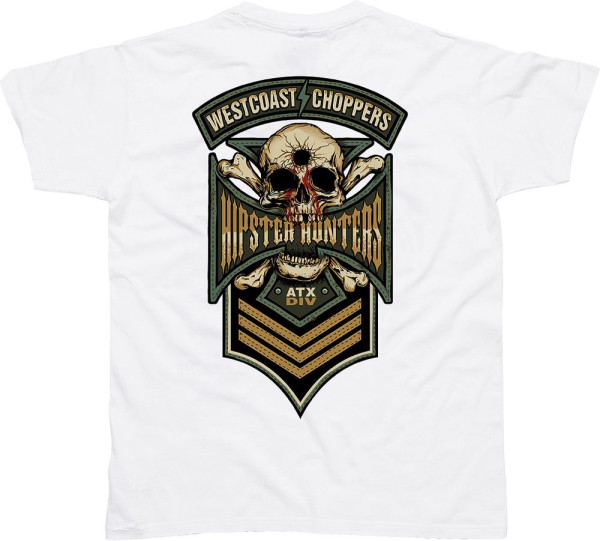West Coast Choppers Herren T-Shirt Hipster Hunters T-Shirt White