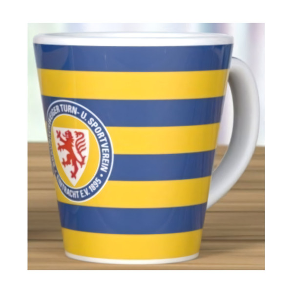 Eintracht Braunschweig Tasse Streifen Fussball Gelb