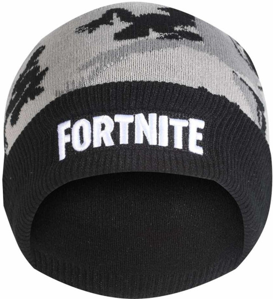 Fortnite - Emotes Camo Grey (Kids Beanie) Jungen Kinder Mütze Camo Grey