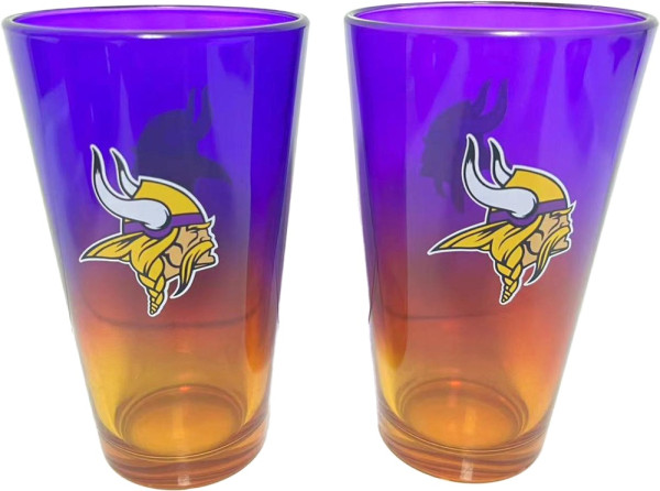 Minnesota Vikings Pint Glass Set 3023444-16 oz./475 ml