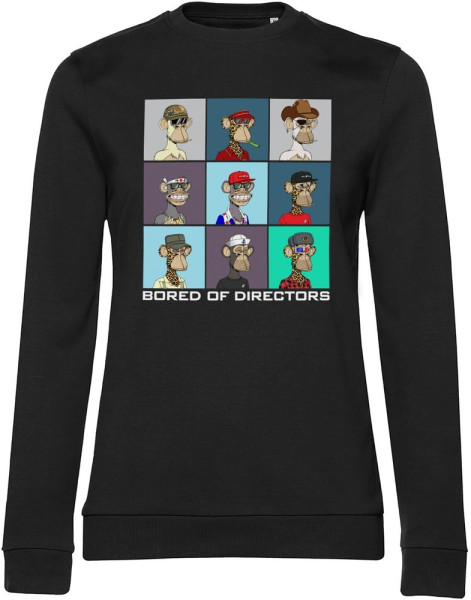 Bored of Directors Bod Nft Portraits Girly Damen Sweatshirt Black
