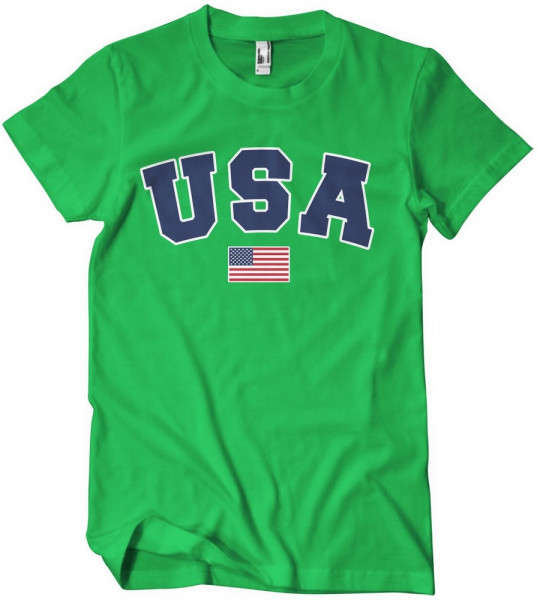 USA Varsity T-Shirt Green