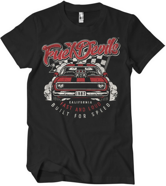 Fuel Devils Fast And Loud T-Shirt Black