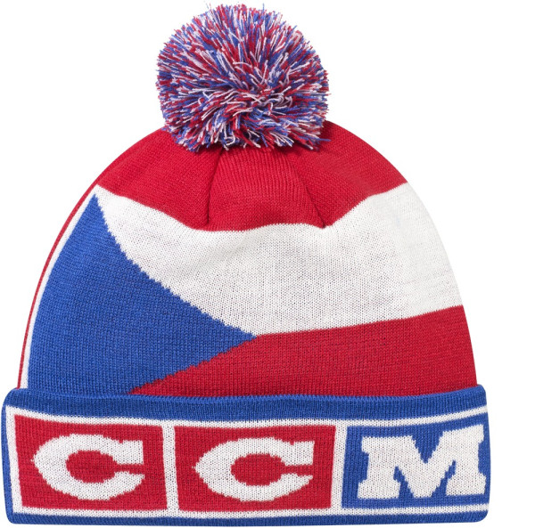 Ccm Mütze Strickmütze FLAG POM KNIT TEAM CZECH Multiple Team Color 153816