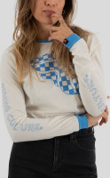 Riding Culture by Rokker Damen Shirt Checkerboard L/S Lady Dirt White