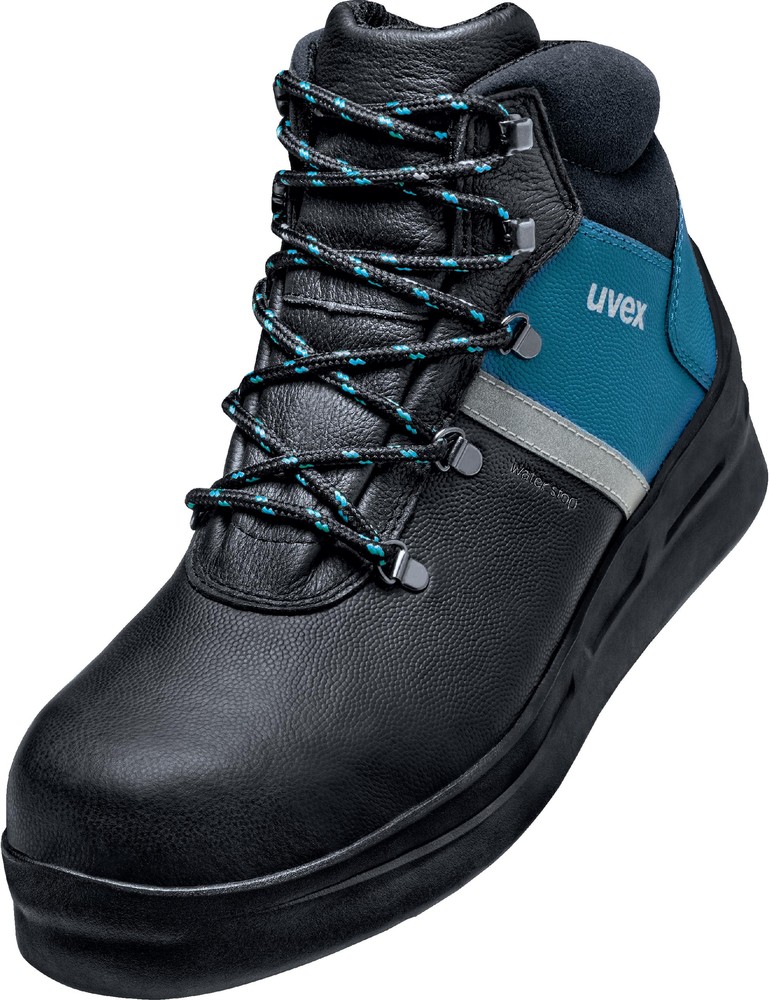 Uvex Sicherheitsschuh Asphaltpro Stiefel S3 65591 Schwarz, Blau - Herren / Unisex